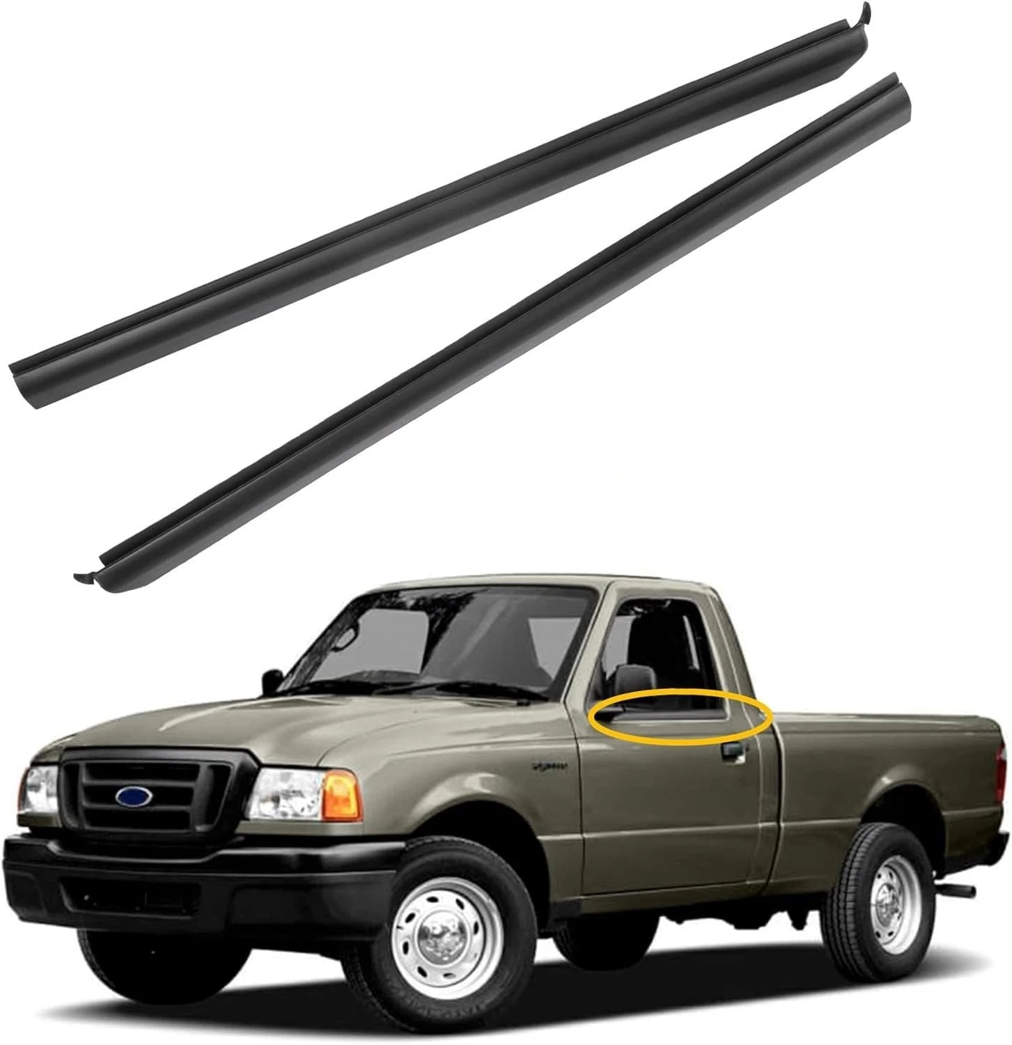 Weatherstrip Window Moulding Trim Seal for Ford Ranger (1999–2011)