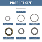 Set of 4 Trailer Wheel Bearings for 3500lb Trailer Axle (L68149, L44649)