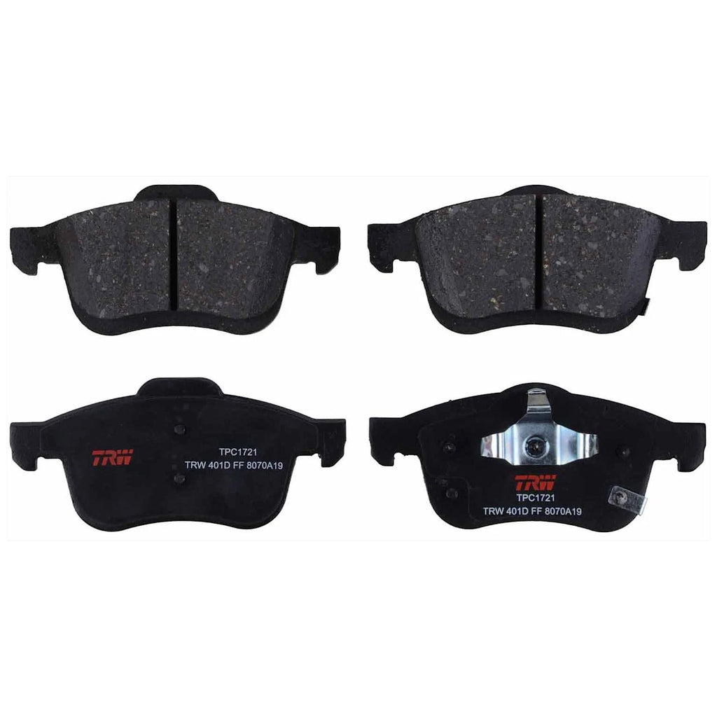 Set of 4 Brake Disc and Pad Kits for Fiat 500L