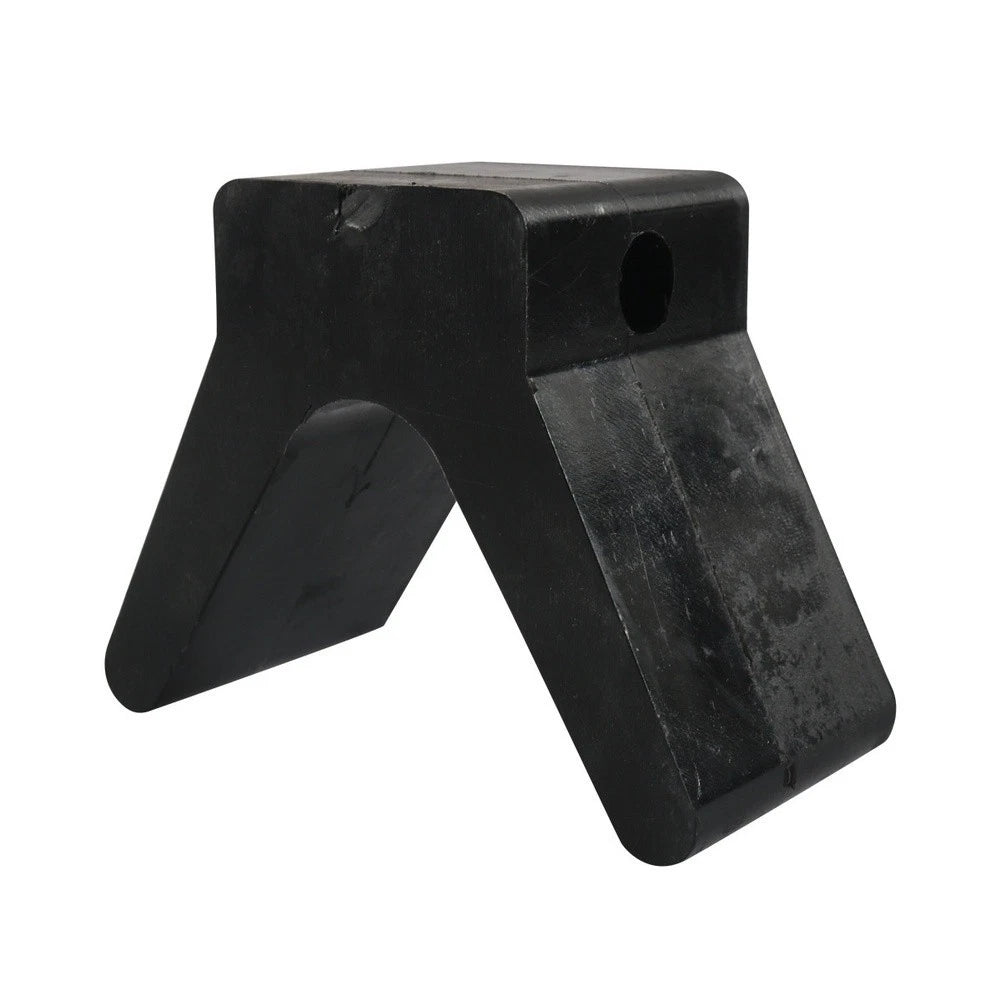 V-style bow stop for boat trailers (Rubber, Non-marking)