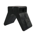 V-style bow stop for boat trailers (Rubber, Non-marking)
