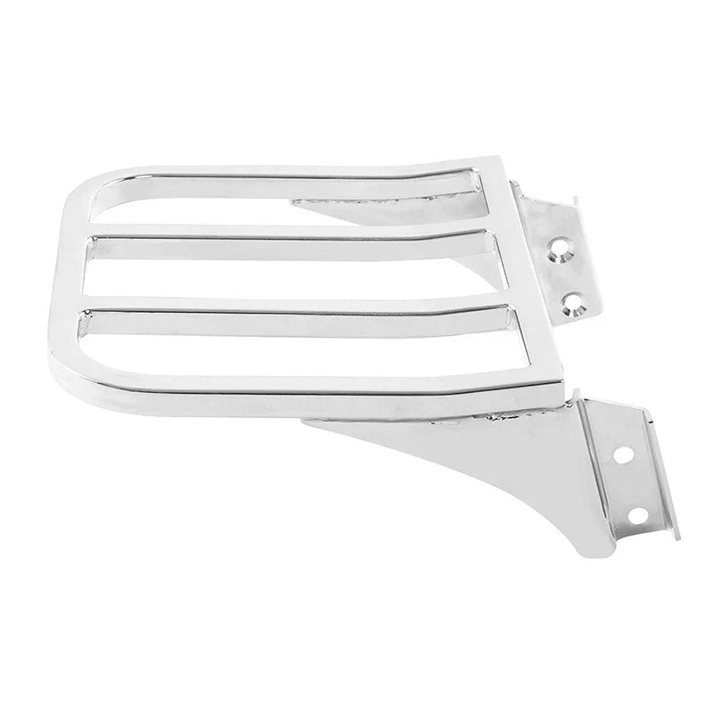 Chrome Detachable Rear Backrest Luggage Rack for Harley Softail Fatboy Dyna