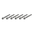 Set of 6 Titanium Torx Head Flange Screws M8x60mm for Motorcycle