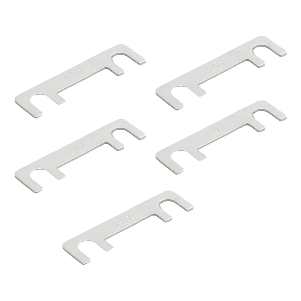 Set of 5 Flat Type Car Fuses for Universal Use (30A-100A)