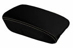 Console Lid Armrest Cover for Acura TL (1999–2003) Carbon Fiber Beige Stitch