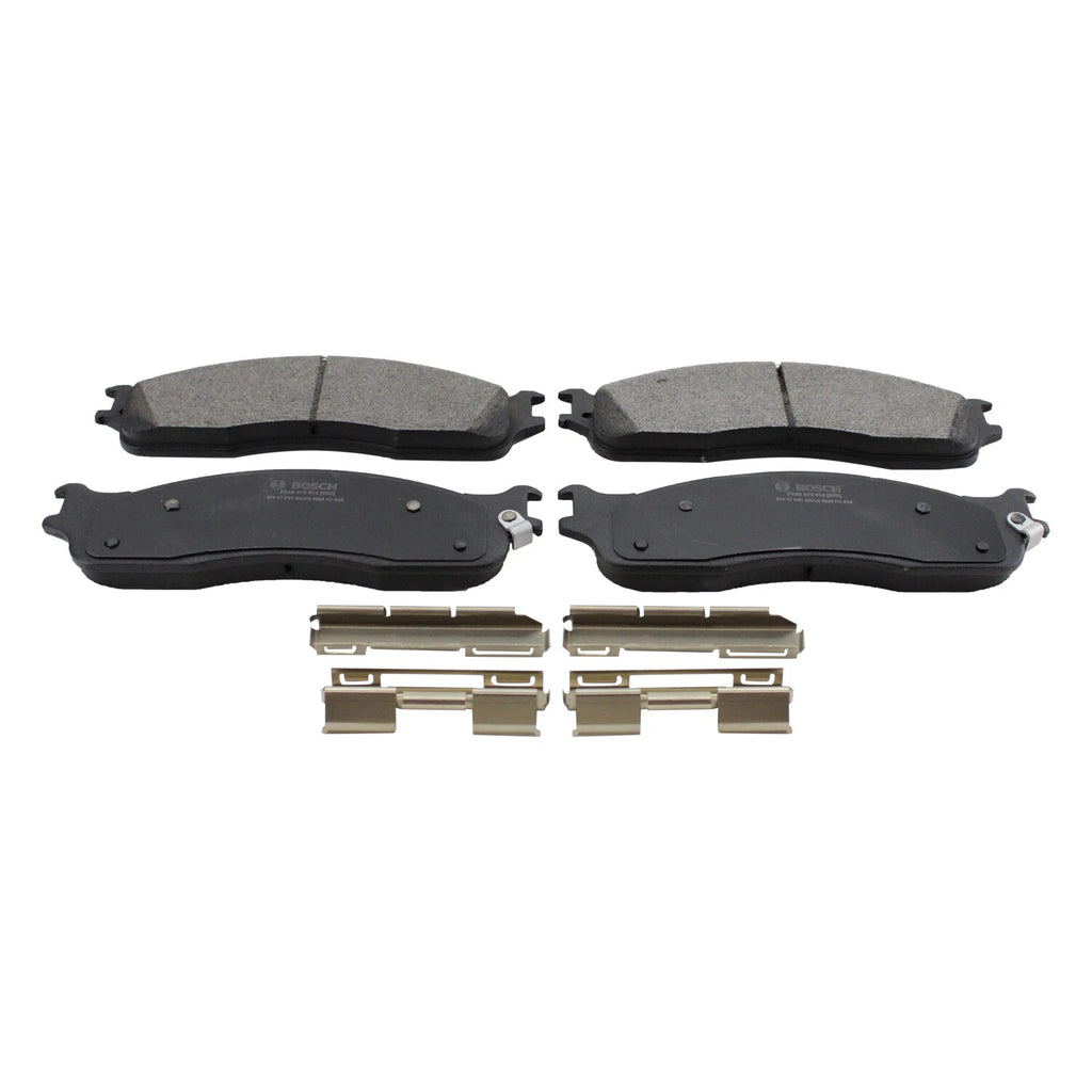 Set of 4 Bosch QuietCast Front Disc Brake Pads for Ram 1500 2500 3500 4000 (2010–2023)