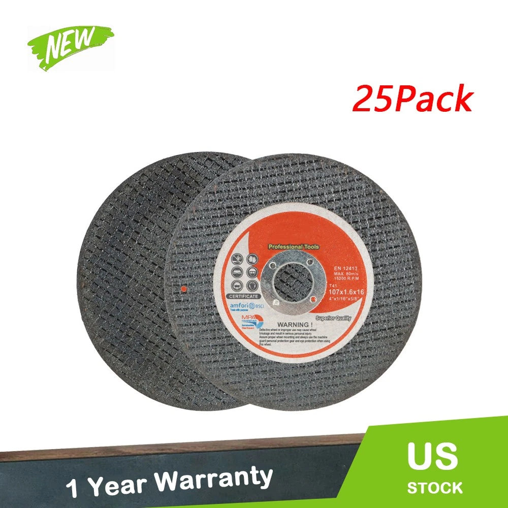 25-Pack 4" Cut-Off Wheels for Die Grinder