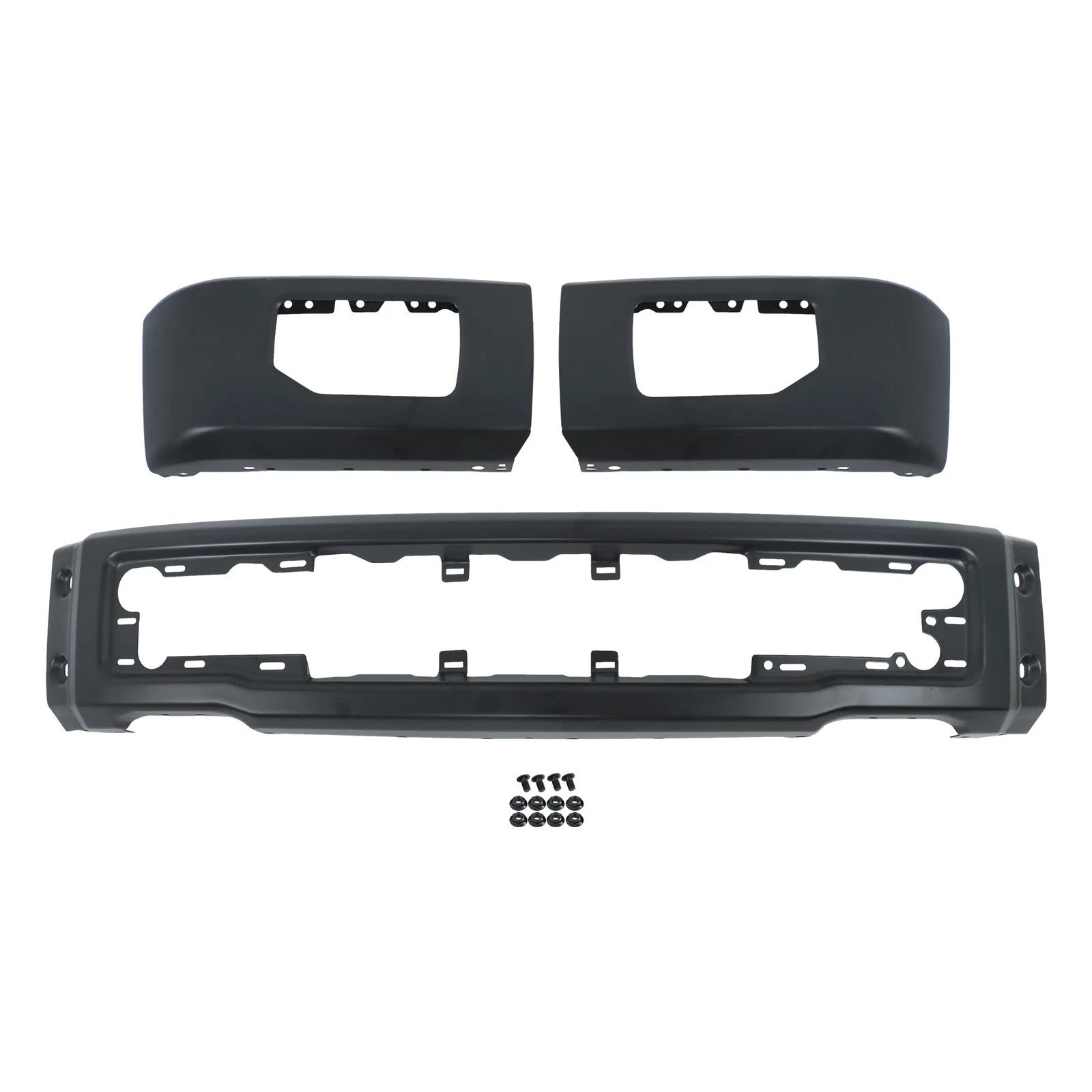 Steel Black Split-Type Front Bumper Face Bar FO1002424 for Ford F150 (2015–2017)