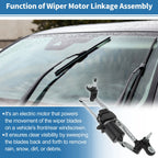 Front Windscreen Wiper Motor with Linkage for Ford KA (2008–2016) No.51787566