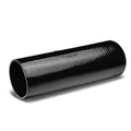 3.5" 12" Long Straight Transition 4-Ply Black Silicone Intercooler Pipe Hose