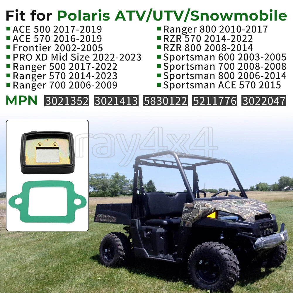 Air Breather Reed with Gasket for Polaris RZR Ranger Sportsman ACE (2015–2023)
