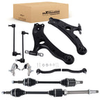 8PC Front Lower Control Arm CV Axle Shaft for Sienna (2011–2015) L4 V8 FWD
