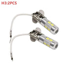 2X LED Fog Lights for Motorcycle and Car (SMD 6000K)
