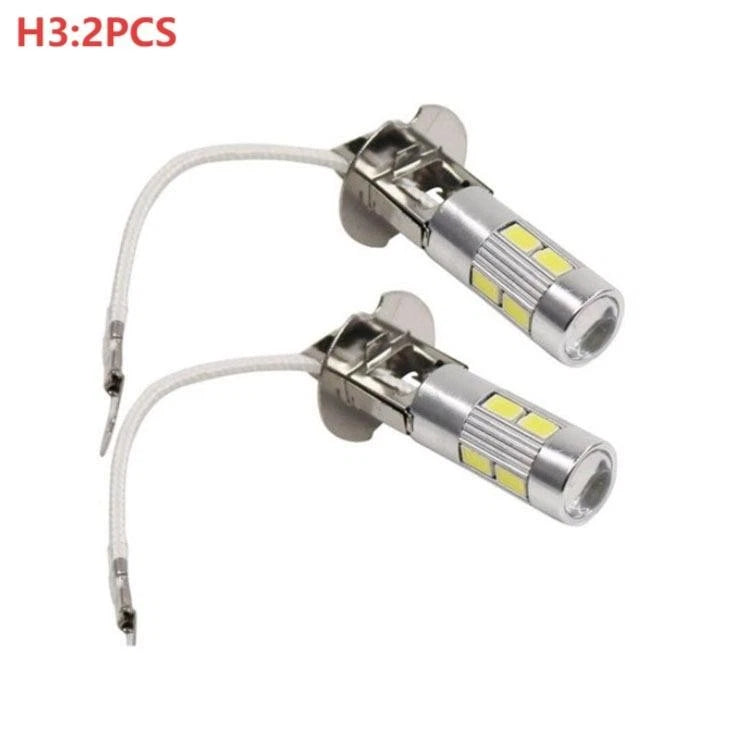 2X LED Fog Lights for Motorcycle and Car (SMD 6000K)
