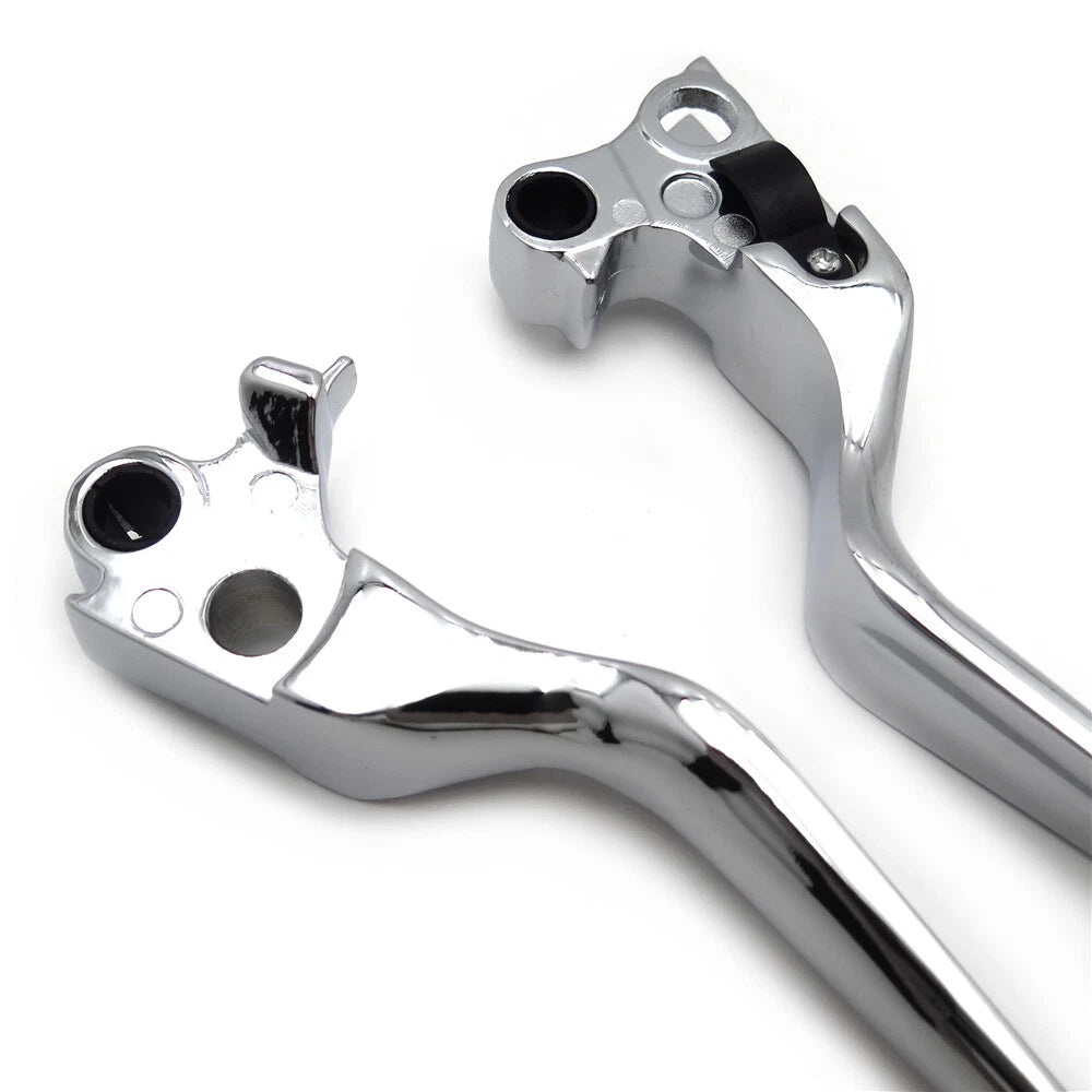 Chrome Brake Clutch Hand Levers for Harley XL (1996–2003), Softail (1996–2014)