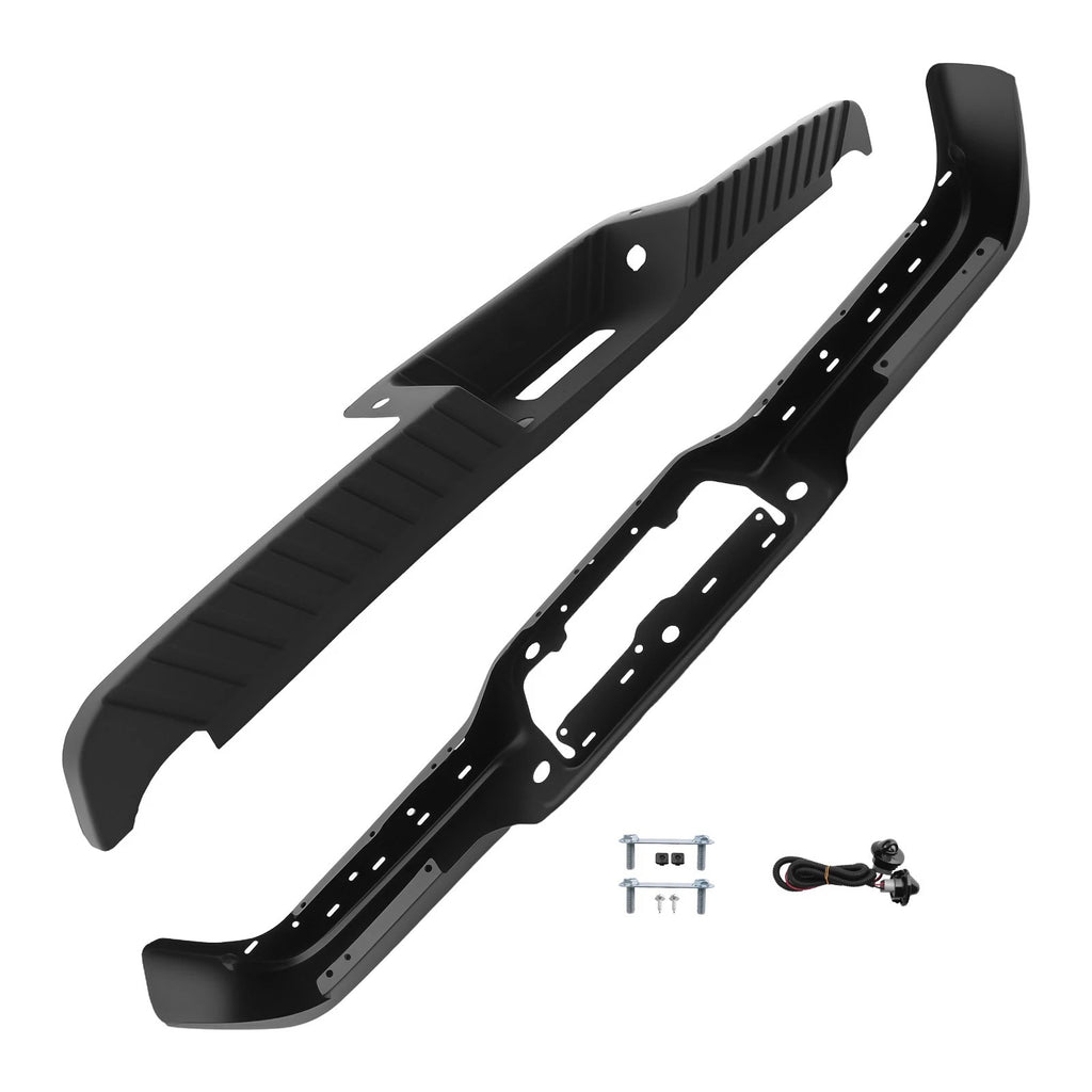 Black Rear Bumper for Ford F-150 (2006–2008)
