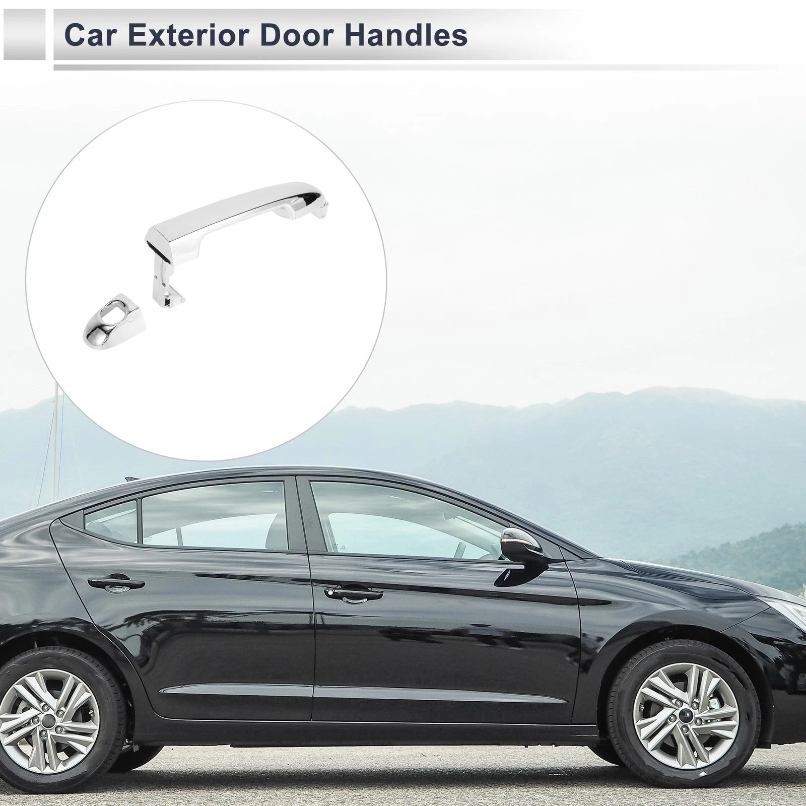 Front Left Door Handle for Hyundai Elantra (2007–2012) No. 826512H000