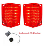 LED Tail Light Kit with LED Flasher for Chevrolet El Camino (1970–1972)