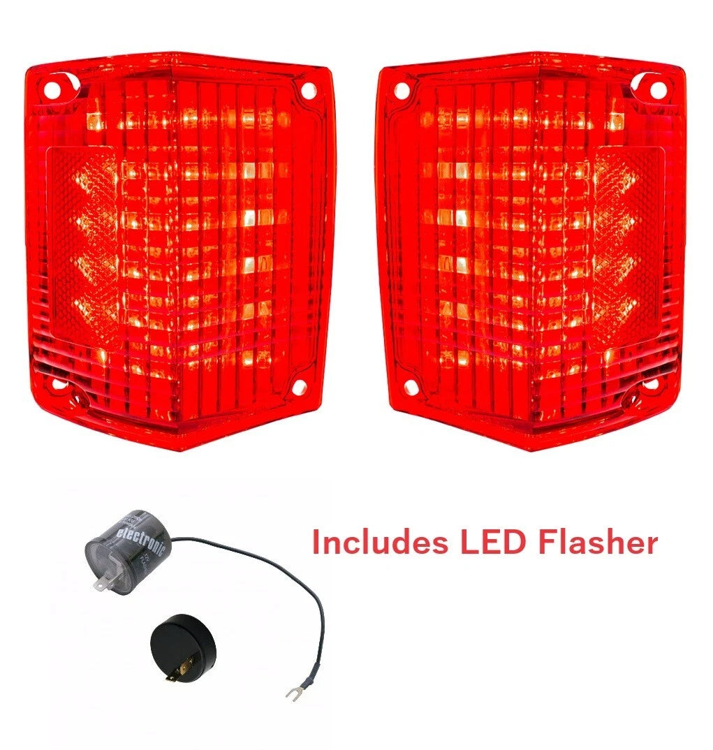 LED Tail Light Kit with LED Flasher for Chevrolet El Camino (1970–1972)