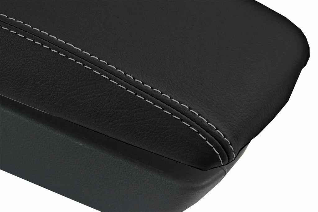 Armrest Cover for Audi A6 (2005–2011) Leather Gray Stitch