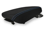 Leather Console Lid Armrest Cover for Hyundai Kona (2018–2020) Blue Stitch