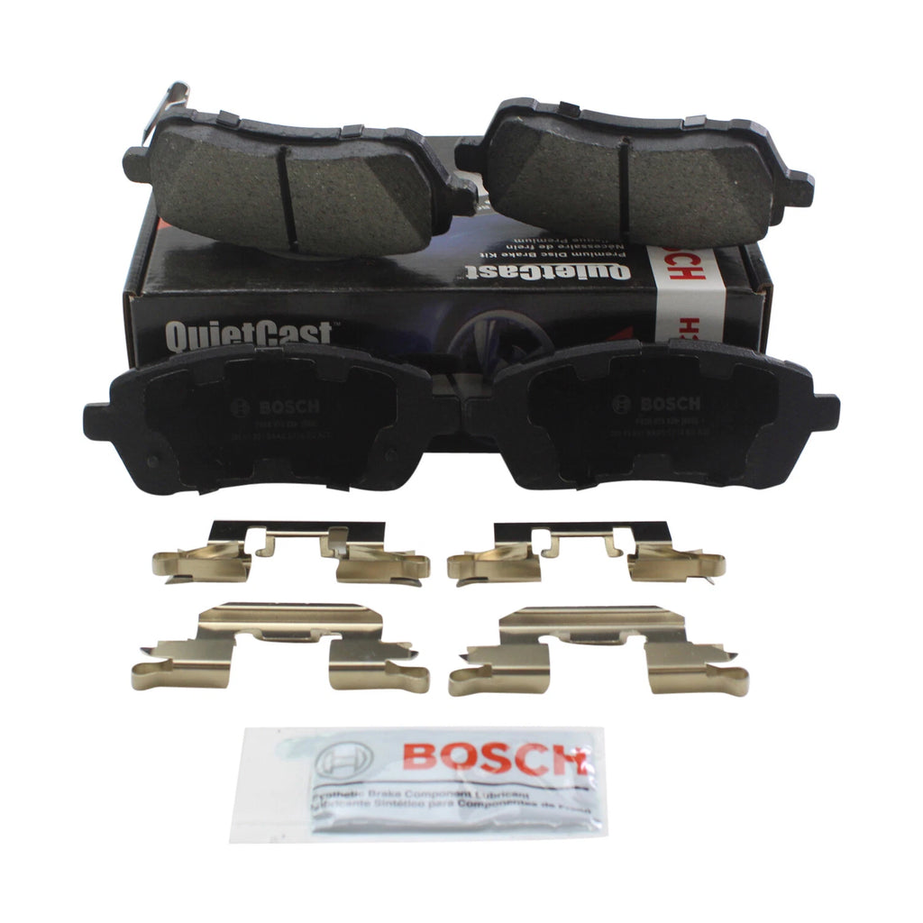 Set of 4 Bosch QuietCast Front Ceramic Brake Pads for Ford Fiesta (2011–2019)
