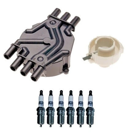 Distributor Rotor Cap & Spark Plugs Kit for Chevy Express 1500 2500 (1996–2002)