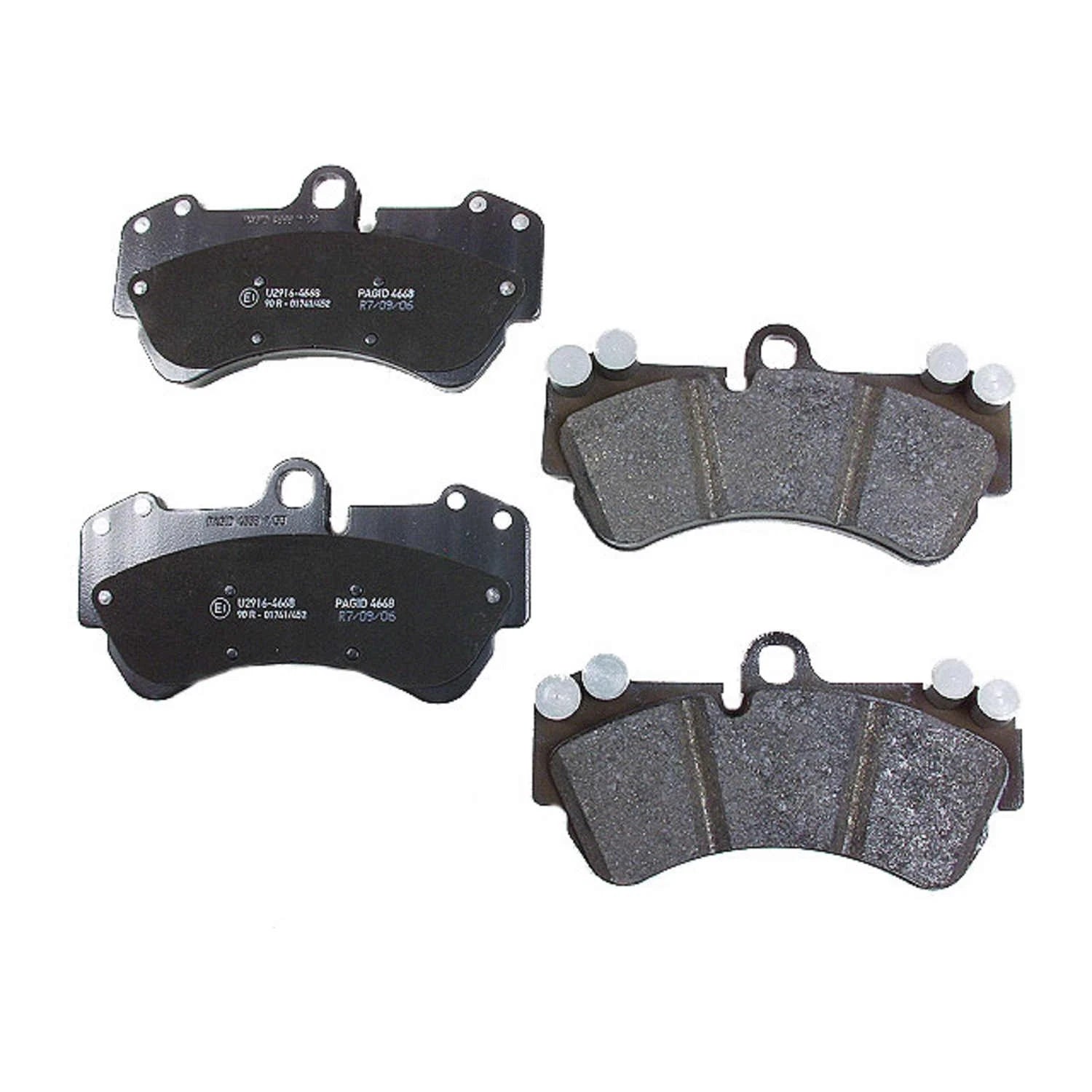 Set of 4 Hella Pagid 355018701 Front Disc Brake Pads for Porsche Cayenne (2003–2010)