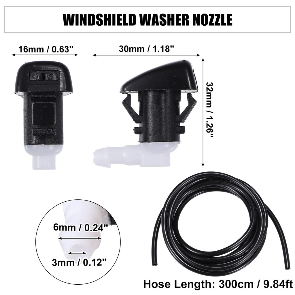 Set of 2 Windshield Washer Nozzles No. 5182367AA for Dodge Durango (2011–2023)