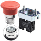 22mm Red Panel Mount Push Button Switch for Universal Applications
