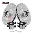 Front Drilled Disc Rotors & Ceramic Brake Pads Kit for BMW X5 (2000–2006)