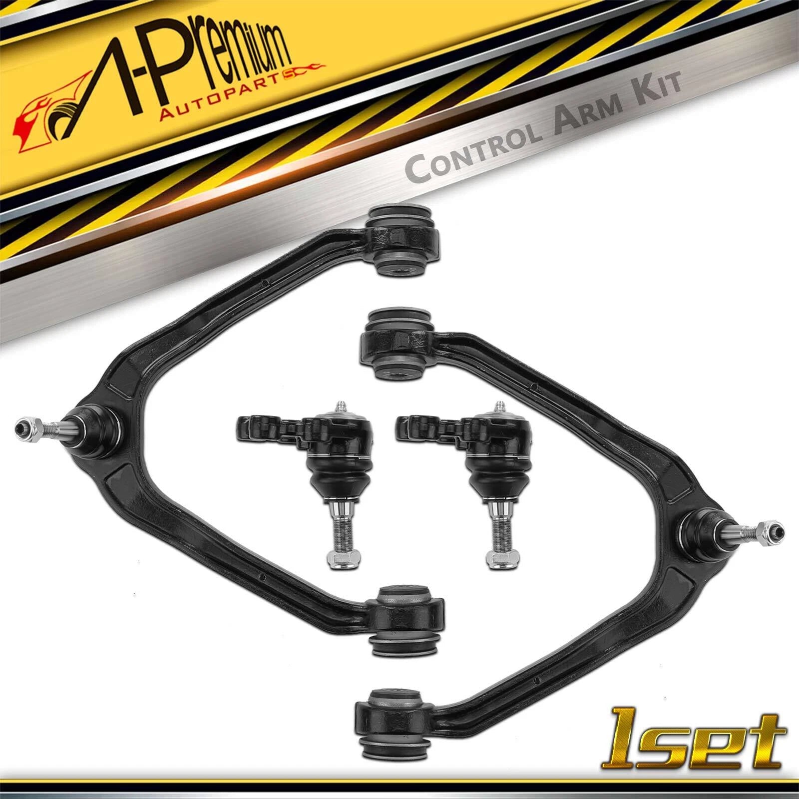 Set of 4 Front Upper Control Arms with Ball Joints for Chevy Silverado 1500
