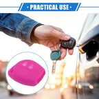2X Key Fob Case Protector for Suzuki (2 Button) - Silicone Rose Red