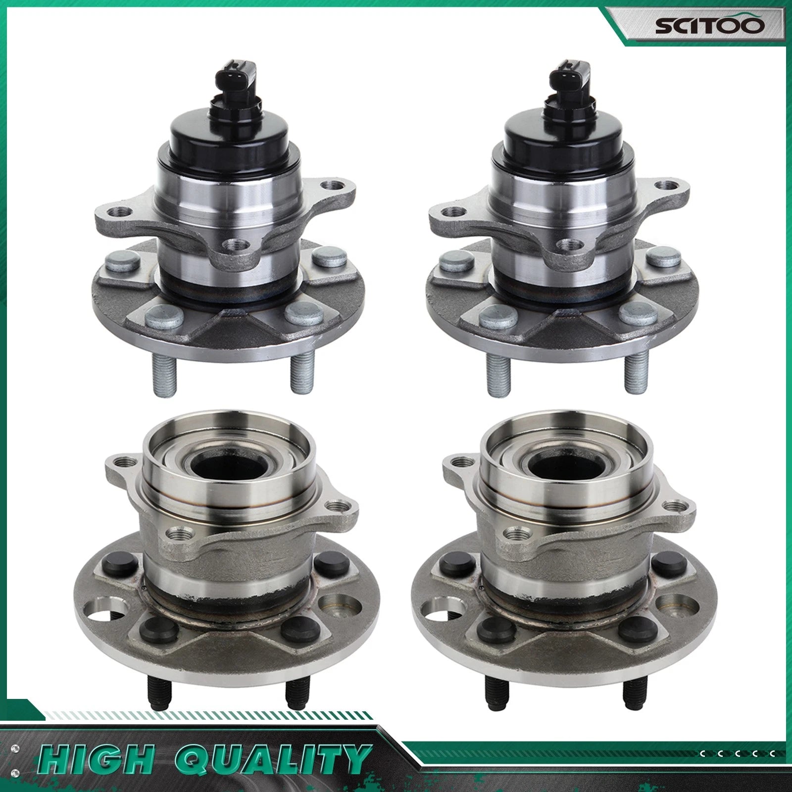 Set of 4 Wheel Bearings for Lexus LS430 (2001–2006)