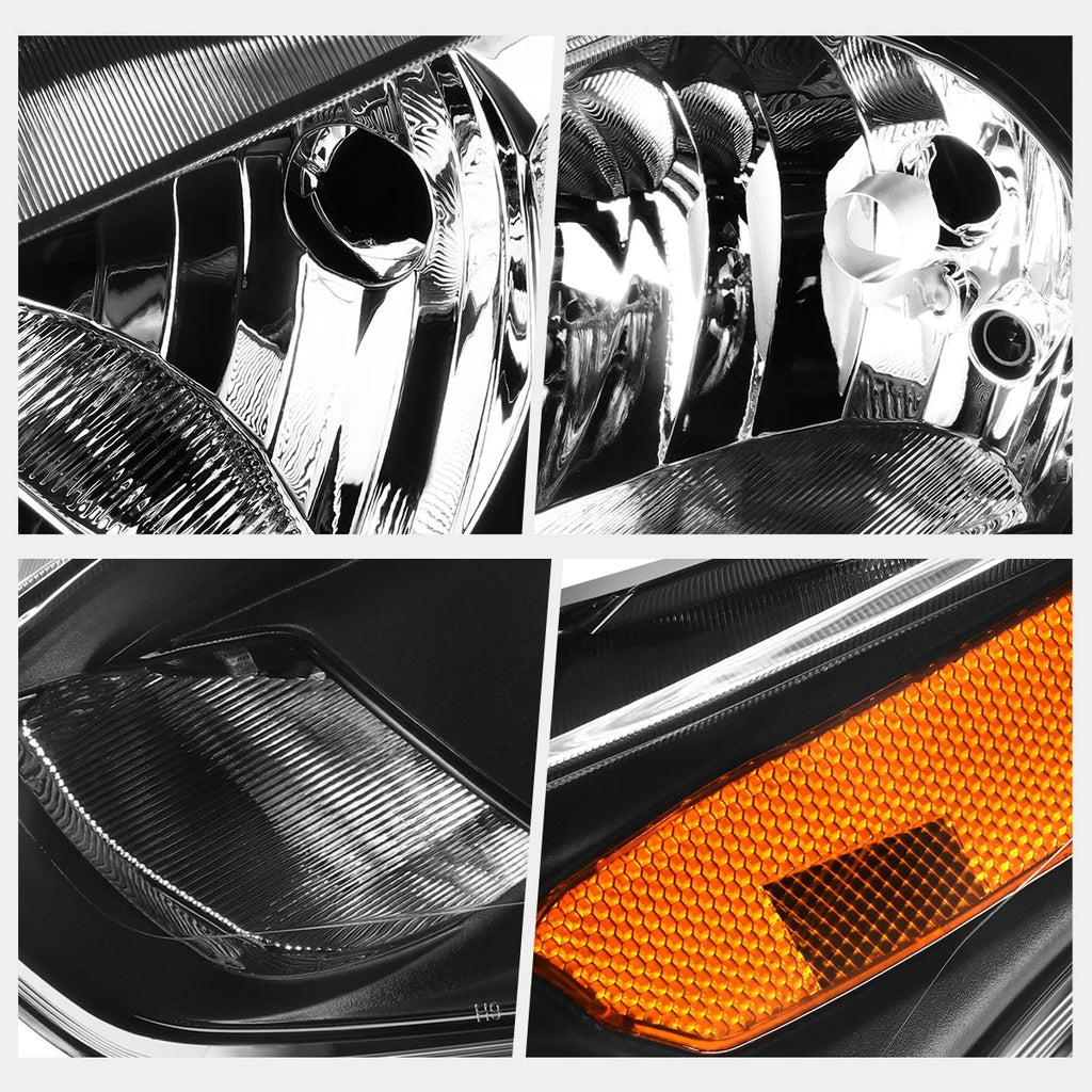 Left Side Headlight for Ford Transit Connect (2014–2018) Black Housing