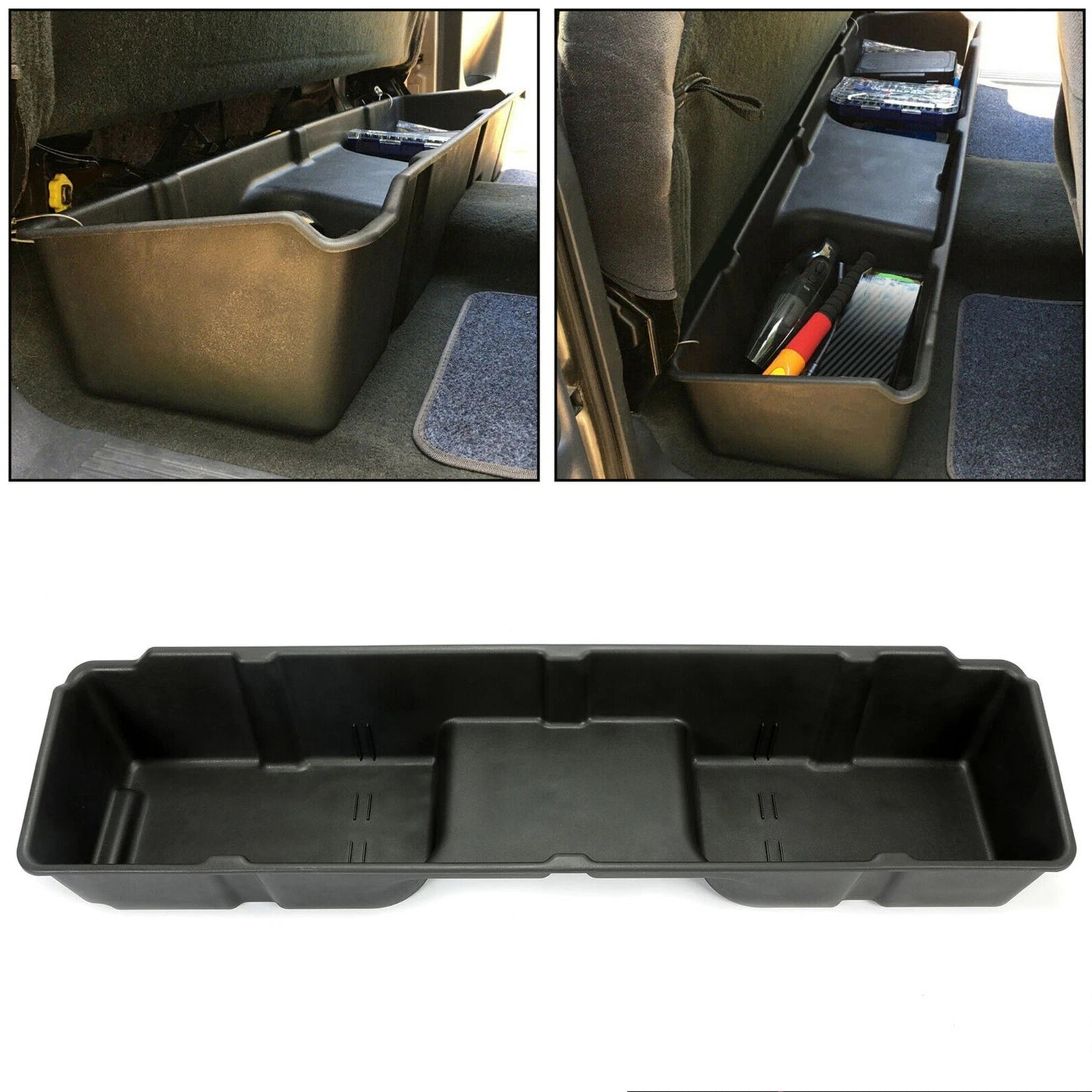 Under Seat Storage Box for Chevy GMC Silverado Sierra Extended Cab (1999–2006)