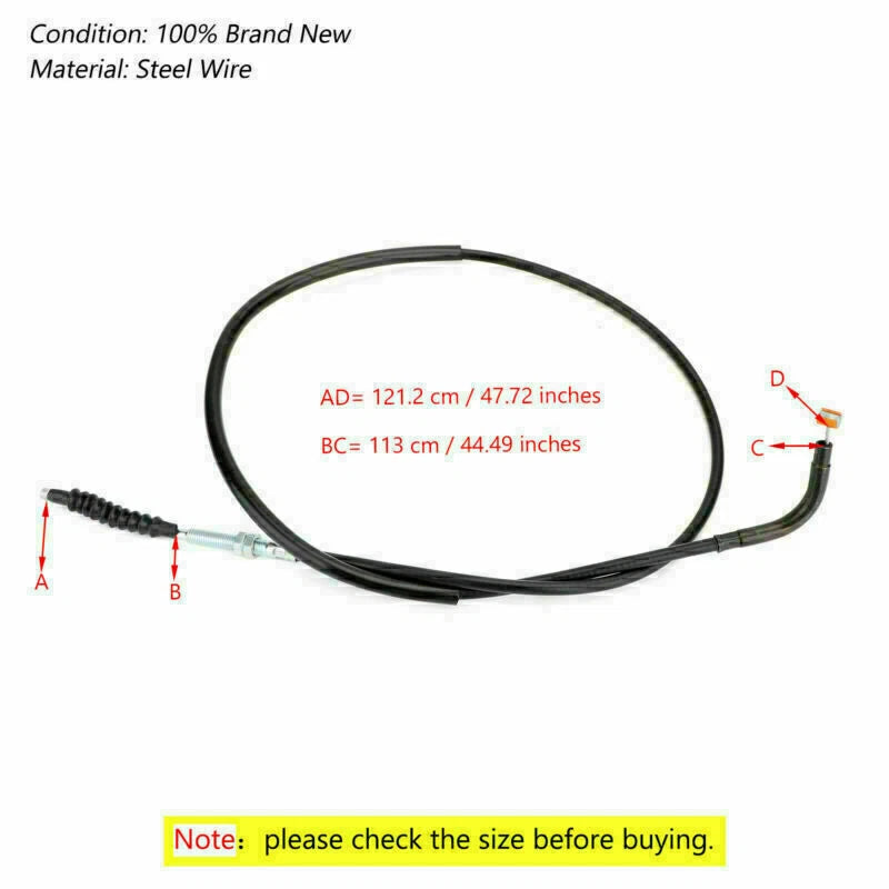 Clutch Cable 1RC-26335-01 for Yamaha XSR900 (2016–2017) FZ-09 MT-09 (2014–2017)