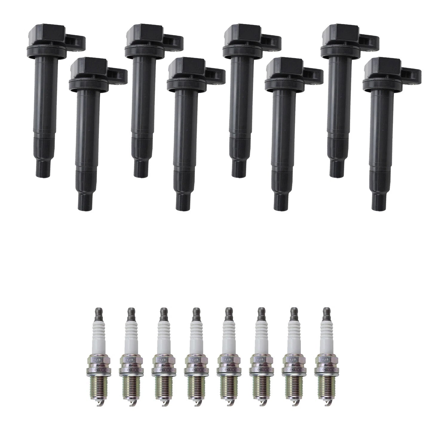Set of 8 Ignition Coils & NGK Platinum Spark Plugs for Lexus LX470 (1998–2007)