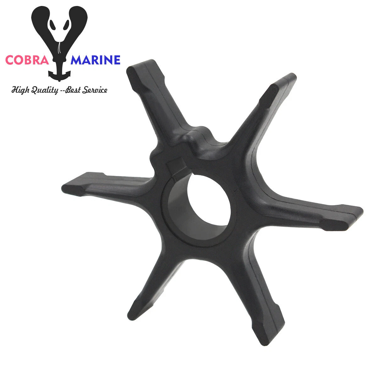 Water Pump Impeller for Suzuki Outboard 9.9 14 16 25 28 HP (2-Stroke) 17461-93004