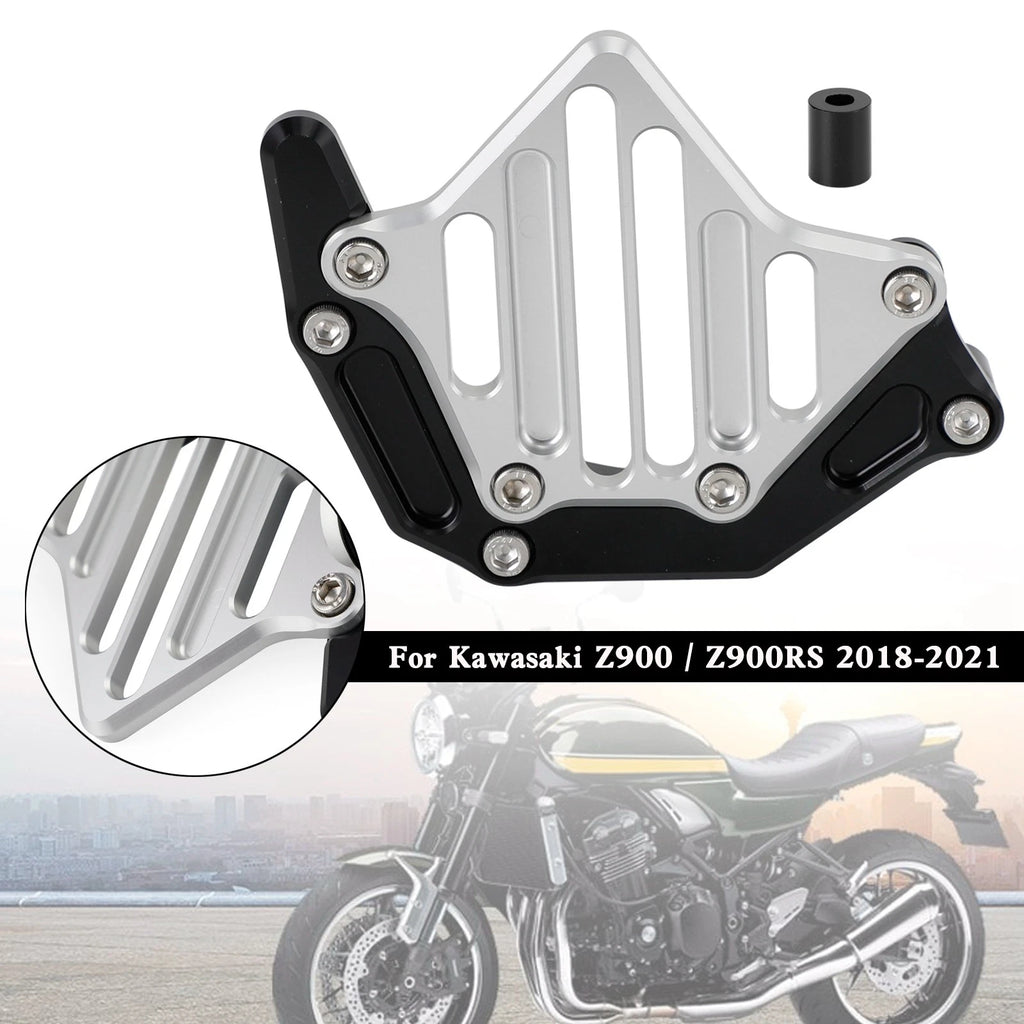Front Sprocket Cover Chain Guard for Kawasaki Z900 Z900RS (2018–2021) Silver