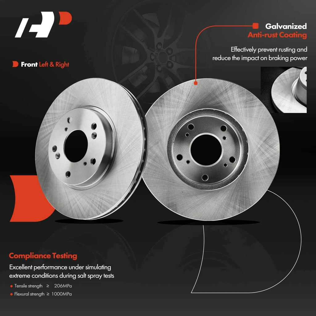 Front & Rear Disc Brake Rotors for Honda Accord (2003–2006)