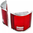 Left & Right Tail Light Lens for Chevrolet C10 C20 C30 Suburban Jimmy (1973-1991)