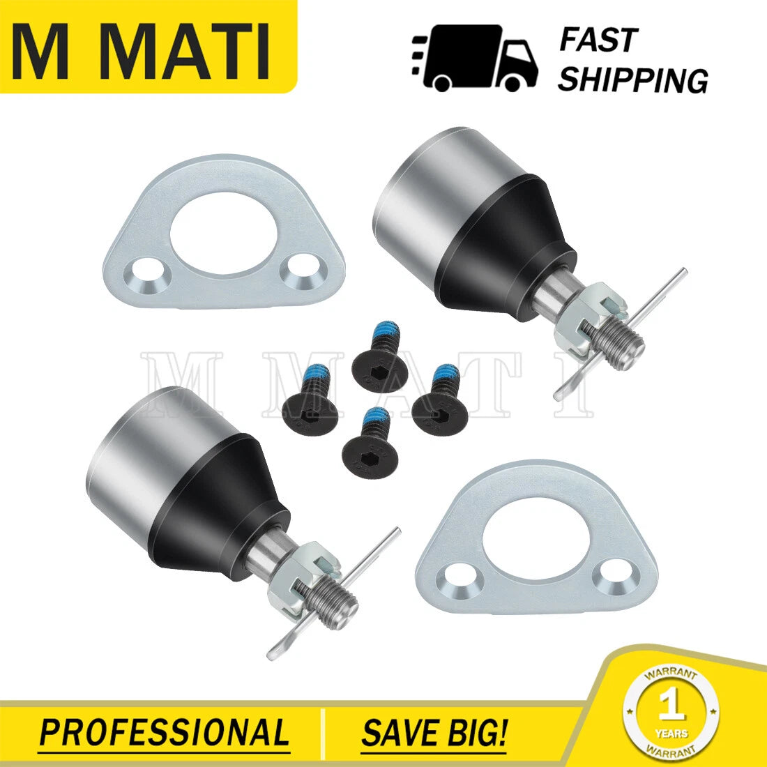 2 Front Ball Joints & Brackets Kit for Polaris Sportsman Magnum Ranger Scrambler (2000–2023)