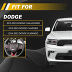 Red Carbon Fiber Interior Steering Wheel Trim for Dodge Challenger (2015–2023) EPY