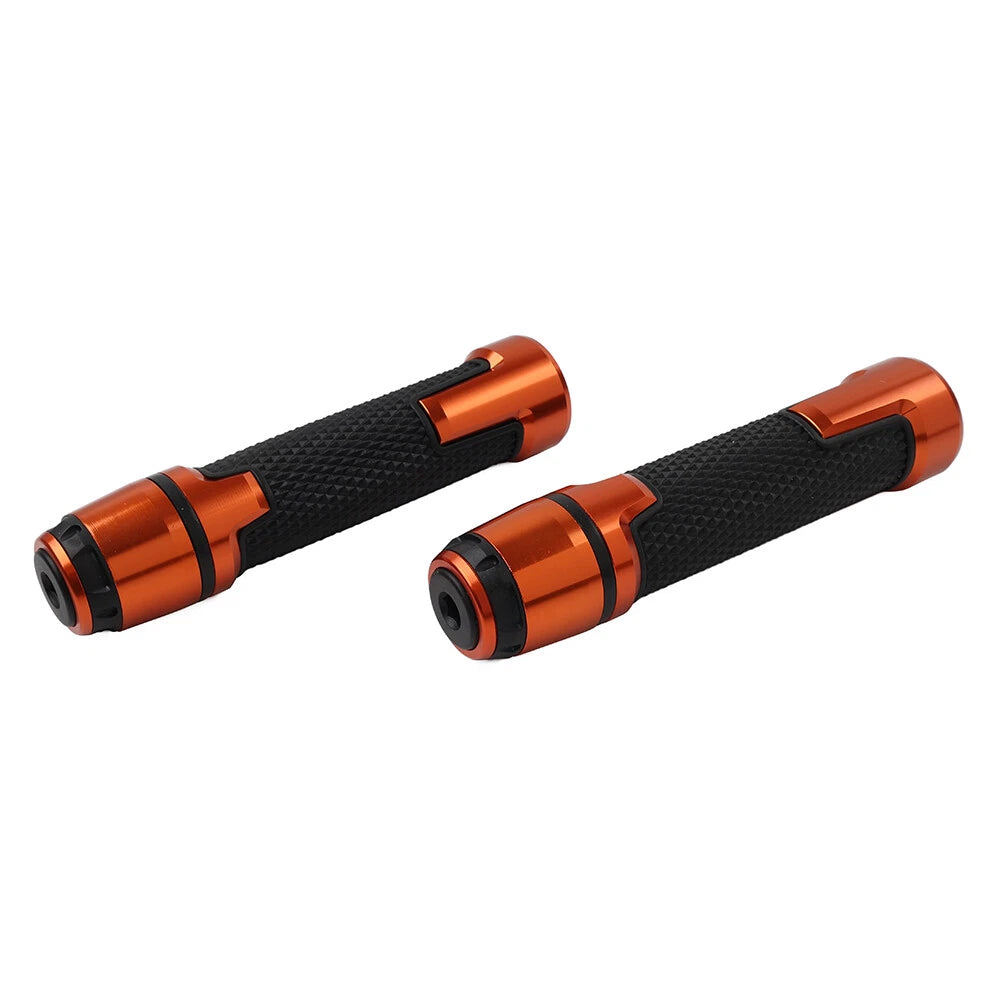 Motor Handlebar Grips 22MM 7/8 Inch for Harley Honda - Orange