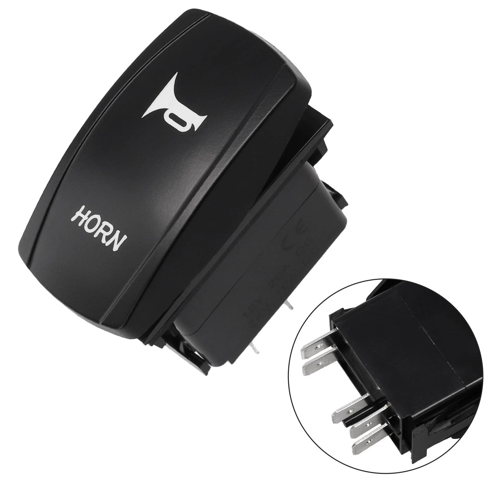 Rocker Switch for Car Interior Parts (ABS Black Blue LED)