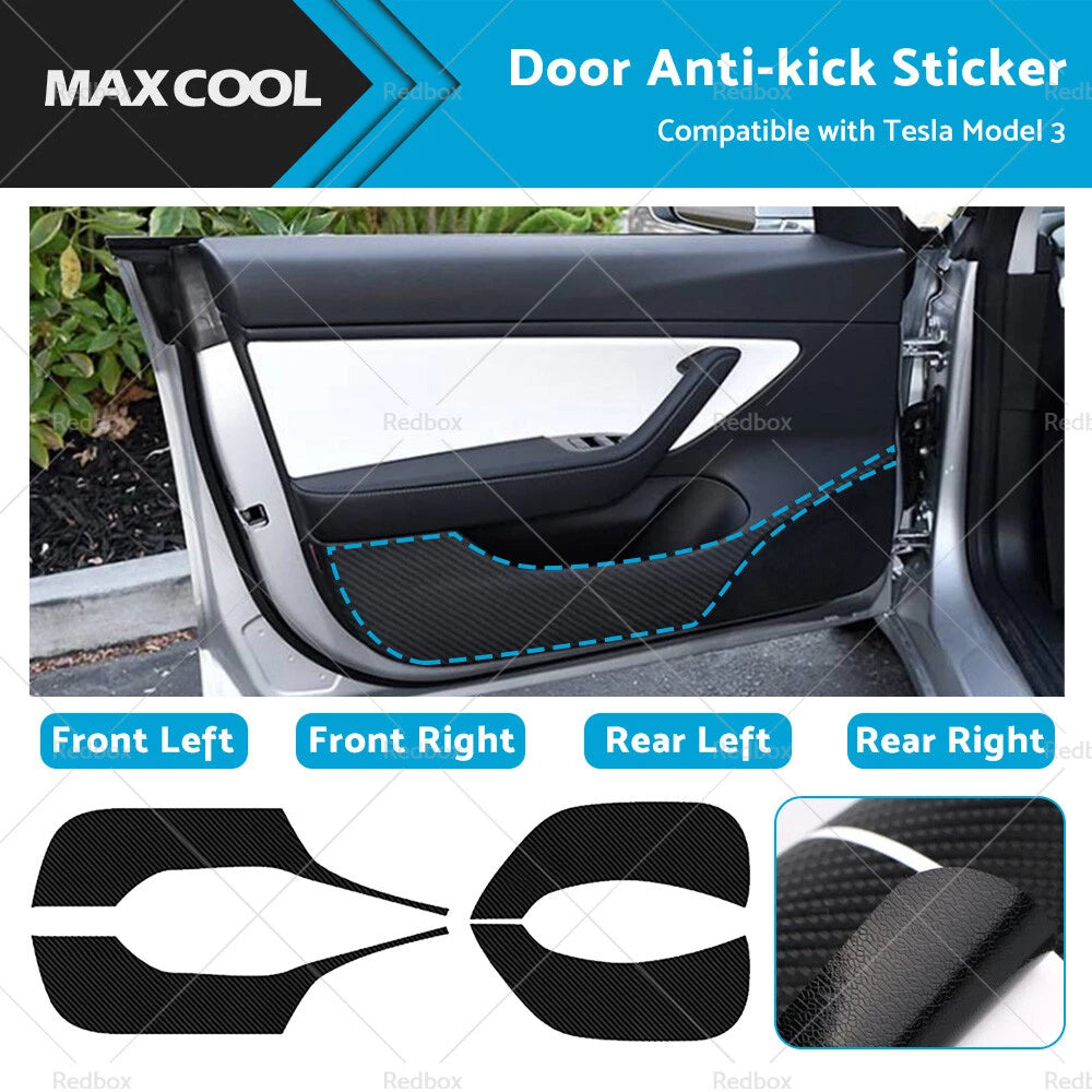 Car Door Anti-Kick Sticker Cover Protector for Tesla Model 3 (2017–2023)