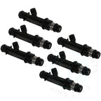 Set of 6 Black Fuel Injectors for Chevrolet Colorado (2004–2007)
