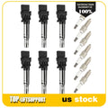 Set of 6 Ignition Coils and 6 Spark Plugs for Volkswagen Touareg Atlas Passat CC