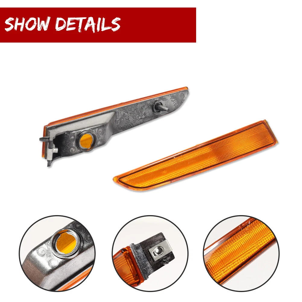 Amber Yellow Front Side Marker Lights for Ford Fusion (2010–2012)